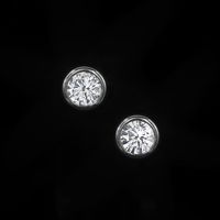 0.45 Ct.Tw. White Sapphire Studs Earrings, 14K White Gold Video