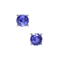 0.90&nbsp;Ct.Tw.Total Carat Weight Blue Sapphire Studs Earrings, 14K White Gold Video
