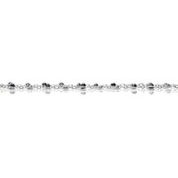 1.80 Ct. Blue Sapphire Accent Stones Necklace, 18K White Gold Image