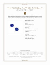 1.75&nbsp;Ct.Tw.Total Carat Weight Blue Sapphire Studs Earrings, 14K White Gold Scan Report