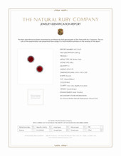 0.95 Ct.Tw. Ruby Natural Diamond Pave Earrings, 18K White Gold Scan Report