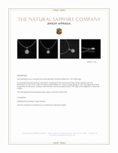 0.30 Ct. White Sapphire Pave Pendant, 14K White Gold Appraisal