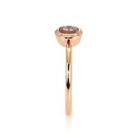0.56 Ct. Sapphire Bezel Ring, 14K Rose Gold Image