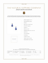 1.00 Ct.Tw.Total Carat Weight Sapphire Natural Diamond Studs Earrings, 14K White Gold Scan Report