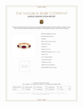 1.22 Ct. Ruby Natural Diamond Antique Style Ring, 14K Rose Gold Scan Report