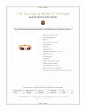0.71 Ct. Ruby and Natural Diamond Antique Style Ring, 14K Rose Gold Scan Report