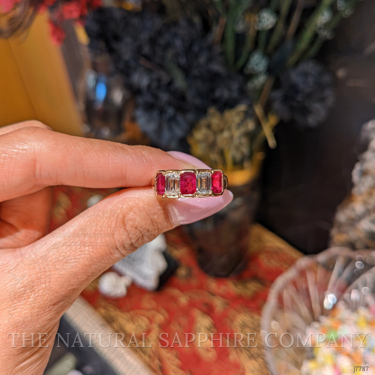 1.65 Ct. Ruby and Natural Diamond Antique Style Ring, 14K Rose Gold