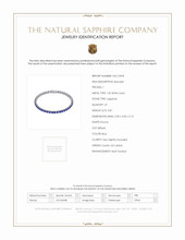 6.08 Ct.Tw. Blue Sapphire Tennis/Line Bracelet, 14K White Gold Scan Report
