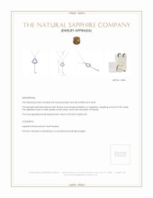 0.90 Ct. Blue Sapphire Accent Stones Pendant, Silver Appraisal