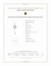 0.90 Ct. Blue Sapphire Accent Stones Pendant, Silver Scan Report