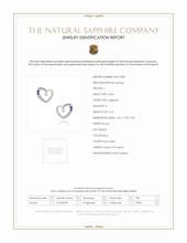 0.10 Ct.Tw.Total Carat Weight Blue Sapphire Studs Earrings, Silver Scan Report