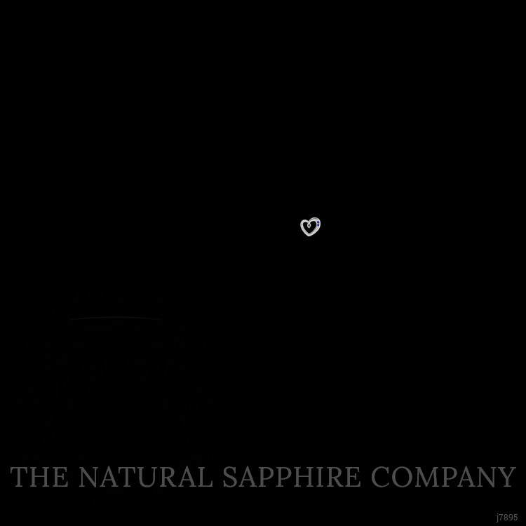 0.10 Ct.Tw. Blue Sapphire Studs Earrings, Silver