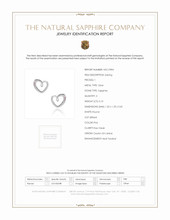 0.10 Ct.Tw.Total Carat Weight Pink Sapphire Studs Earrings, Silver Scan Report