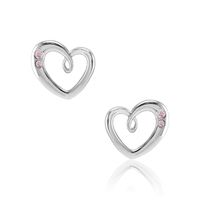 0.10 Ct.Tw. Sapphire Silver earring