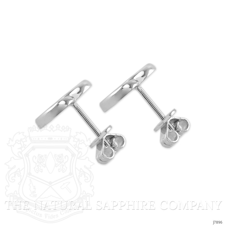 0.10 Ct.Tw. Pink Sapphire Studs Earrings, Silver