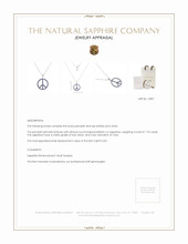 1.70 Ct. Blue Sapphire Accent Stones Pendant, Silver Appraisal