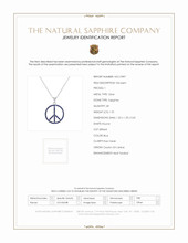 1.70 Ct. Blue Sapphire Accent Stones Pendant, Silver Scan Report