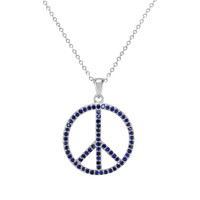 1.70 Ct. Sapphire Silver pendant