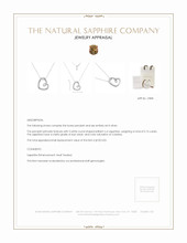 0.15 Ct. White Sapphire Accent Stones Pendant, Silver Appraisal