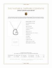0.15 Ct. White Sapphire Accent Stones Pendant, Silver Scan Report