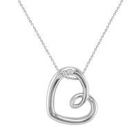 0.15 Ct. Sapphire Silver pendant