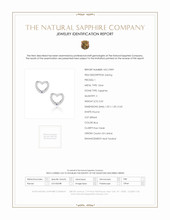 0.02 Ct.Tw.Total Carat Weight Blue Sapphire Studs Earrings, Silver Scan Report