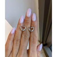 0.02&nbsp;Ct.Tw.Total Carat Weight Blue Sapphire Studs Earrings, Silver Life Style