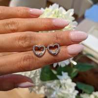 0.02&nbsp;Ct.Tw.Total Carat Weight Blue Sapphire Studs Earrings, Silver Life Style