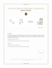 0.02 Ct.Tw.Total Carat Weight Pink Sapphire Studs Earrings, Silver Appraisal