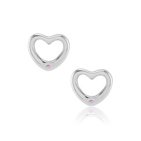 0.02 Ct.Tw. Sapphire Silver earring