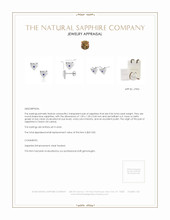 0.04 Ct.Tw.Total Carat Weight Blue Sapphire Studs Earrings, Silver Appraisal