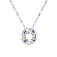 0.08 Ct. Sapphire Silver pendant