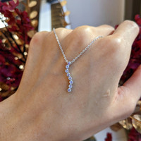 0.16 Ct. Pink Sapphire Accent Stones Pendant, Silver Life Style