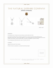 0.04 Ct. White Sapphire Accent Stones Necklace, Silver Appraisal