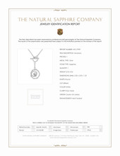 0.04 Ct. White Sapphire Accent Stones Necklace, Silver Scan Report