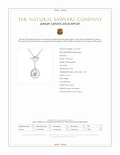0.04 Ct. White Sapphire Accent Stones Necklace, Silver Scan Report