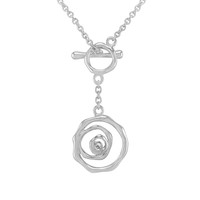 0.04 Ct. Sapphire Silver necklace