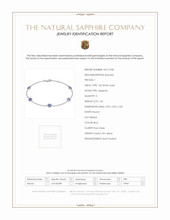 1.65 Ct.Tw.Total Carat Weight Blue Sapphire Bezel Bracelet, 14K White Gold Scan Report