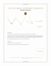 0.85 Ct. White Sapphire Bezel Necklace, 14K Yellow Gold Appraisal