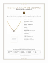 0.85 Ct. White Sapphire Bezel Necklace, 14K Yellow Gold Scan Report