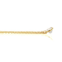 0.85 Ct. White Sapphire Bezel Necklace, 14K Yellow Gold Image