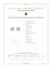 0.40 Ct. Blue Sapphire Solitaire Cufflink, Silver Scan Report