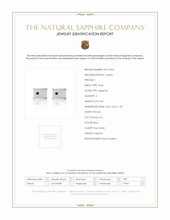 0.40 Ct. Blue Sapphire Solitaire Cufflink, Silver Scan Report