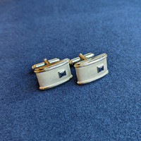 0.40 Ct. Blue Sapphire Solitaire Cufflink, Silver Life Style