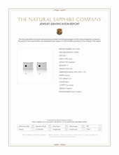 0.20 Ct. Blue Sapphire Solitaire Cufflink, Silver Scan Report