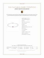 0.45 Ct.Tw.Total Carat Weight Ruby Bezel Bracelet, 14K White Gold Scan Report