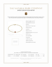 0.45 Ct.Tw. Ruby Bezel Bracelet, 14K Yellow Gold Scan Report