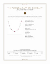 4.65 Ct. Pink Sapphire Accent Stones Necklace, 18K White Gold Scan Report