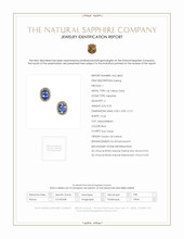 0.67 Ct.Tw.Total Carat Weight Blue Sapphire and Natural Diamond Studs Earrings, 14K Yellow Gold Scan Report