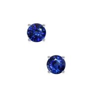 1.25 Ct.Tw.Total Carat Weight Sapphire Studs Earrings, 14K White Gold Video